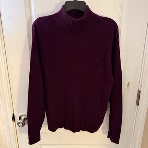 Vintage Pendleton Ladies Purple Large/XL Mock Turtleneck Sweater